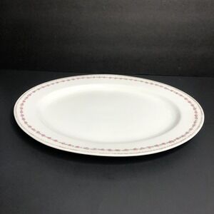 Scherzer ZS & Co Bavaria Platter 14" Pink Flowers Gold Scroll Rim Antique